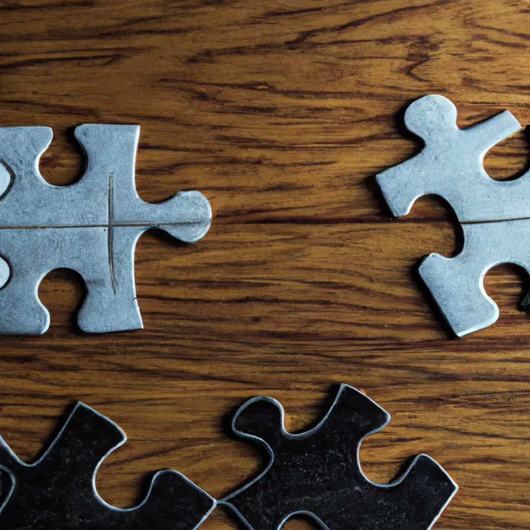 a puzzle piece fitting into a larger puzzle, symbolizing the importance of a well-structured business plan in the success of a startup