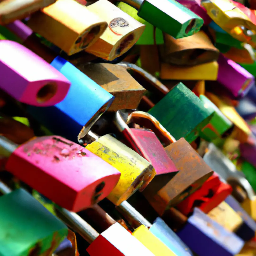 Colorful padlocks symbolizing the safeguarding of trade secrets and confidential information in a startup.