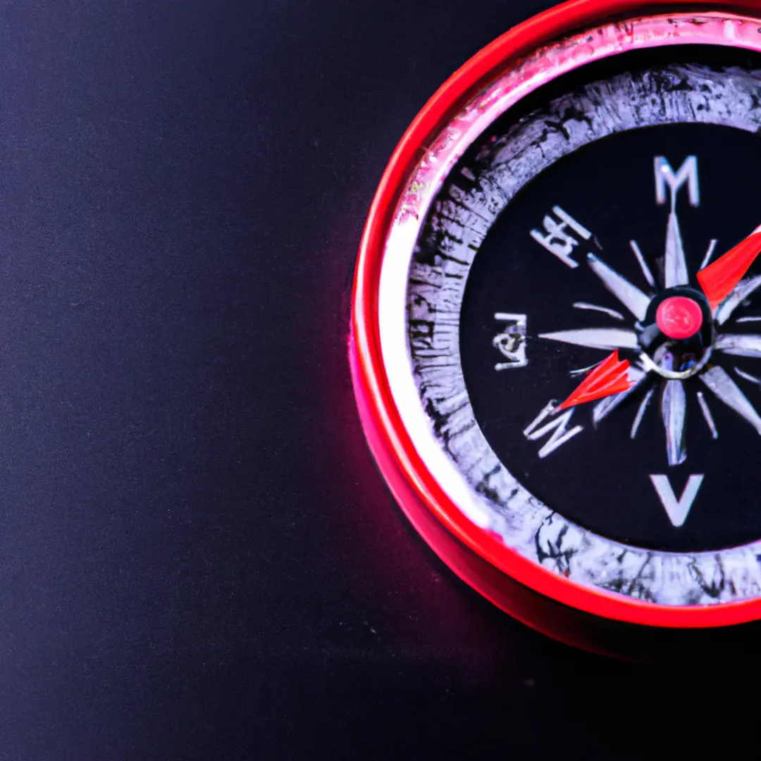 a compass, symbolizing the importance of a solid business plan as a guiding tool for startup success