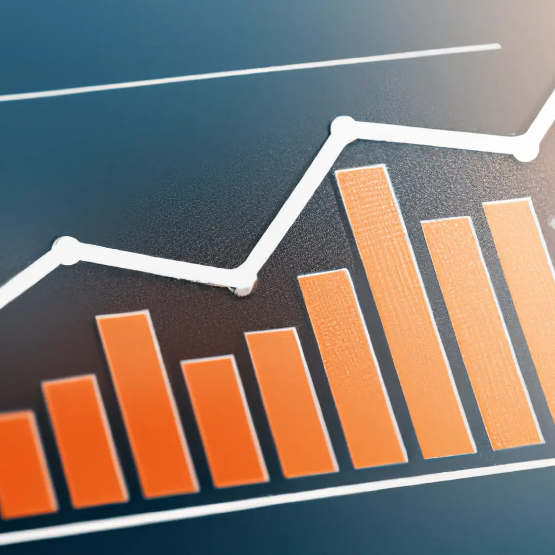 Rising graph demonstrating business expansion rate.