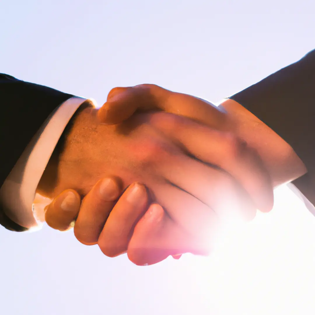 Alternative image alt-text: B&W handshake symbolizing successful negotiation for due diligence term sheets in startup investments.