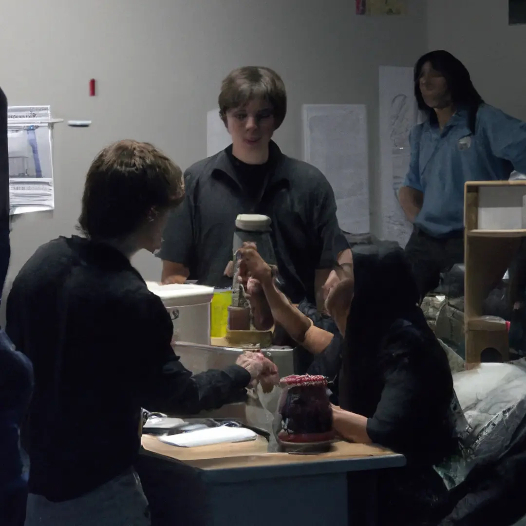 Startup entrepreneurs discussing legal solutions in a money jar surrounded by legal documents and a calculator.