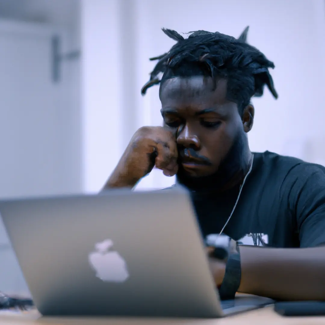 A person working on a laptop at a desk, representing the distinction between independent contractors and employees.