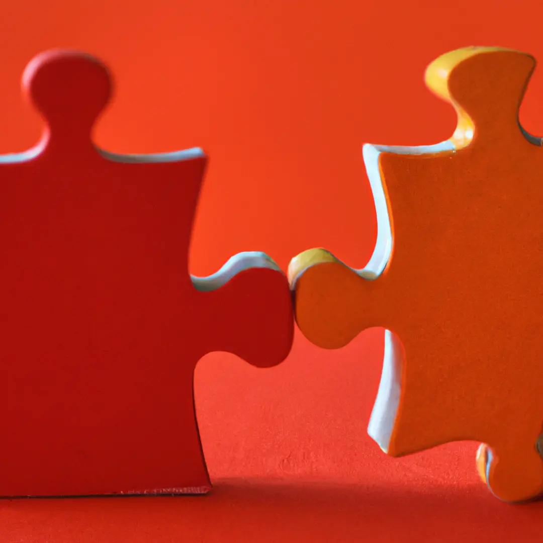 Two puzzle pieces fit together, representing a sustainable and profitable business partnership.