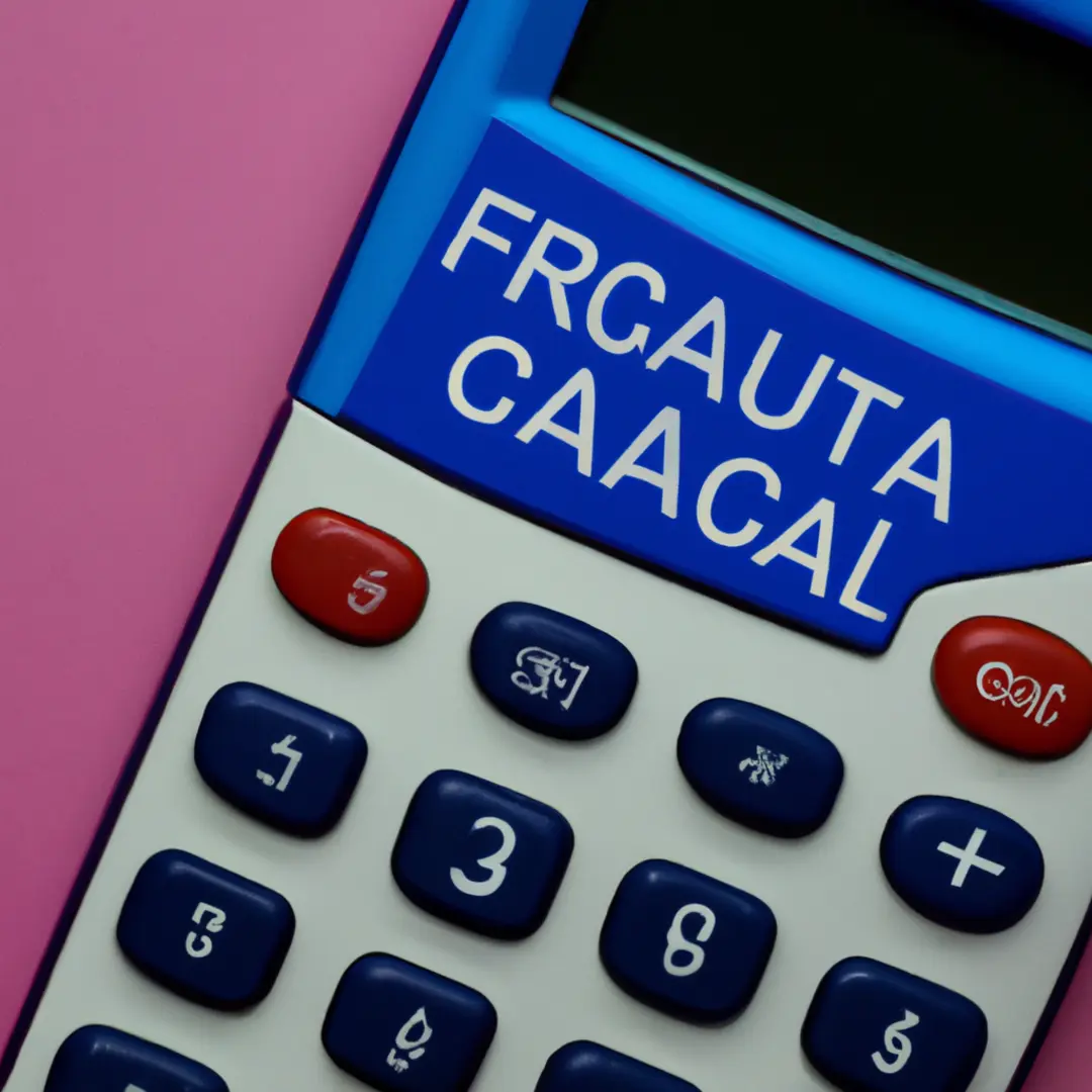 Minimalistic image of a calculator with the words CAC Formula written on the screen.