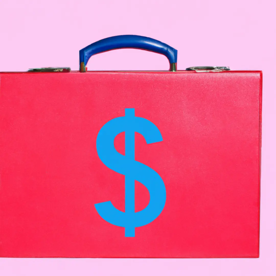 Minimalistic image of a briefcase with a dollar sign, symbolizing the benefits of legal preparation for startups.