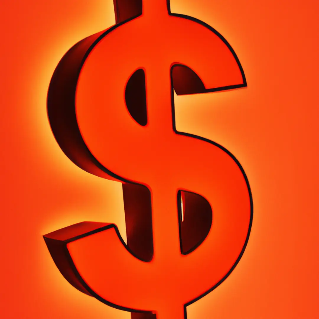 Minimalistic image of a dollar sign symbolizing Subscriber Acquisition Cost (SAC) for a business.