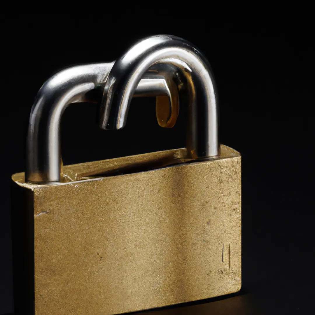 Secure lock symbolizing protection of confidential information in a business partnership.