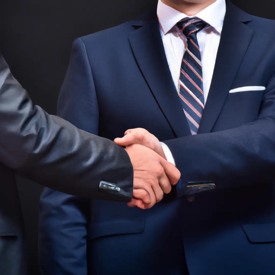 Business handshake.