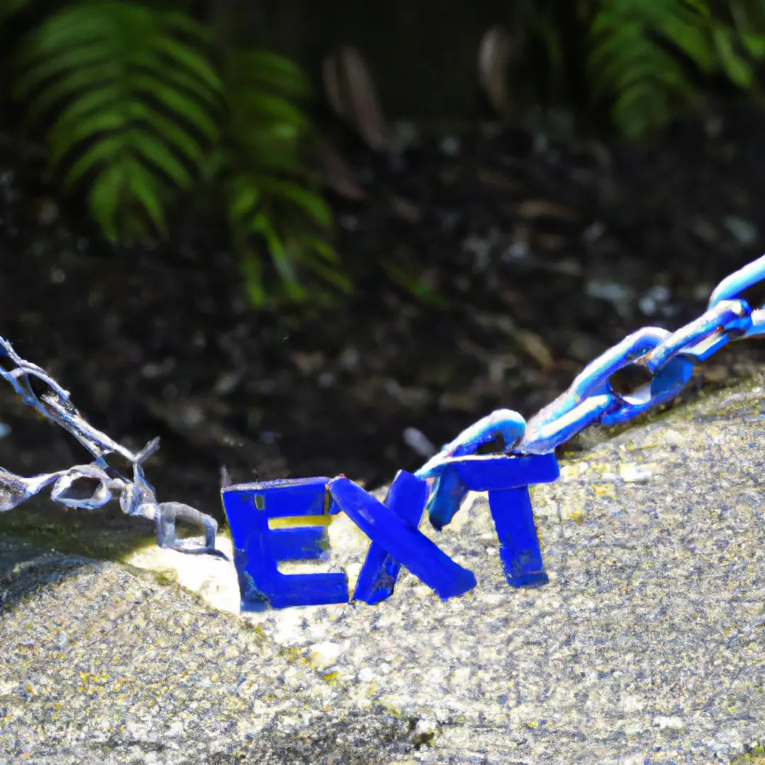 Path to separation: a broken chain symbolizing the signs to exit a business partnership.