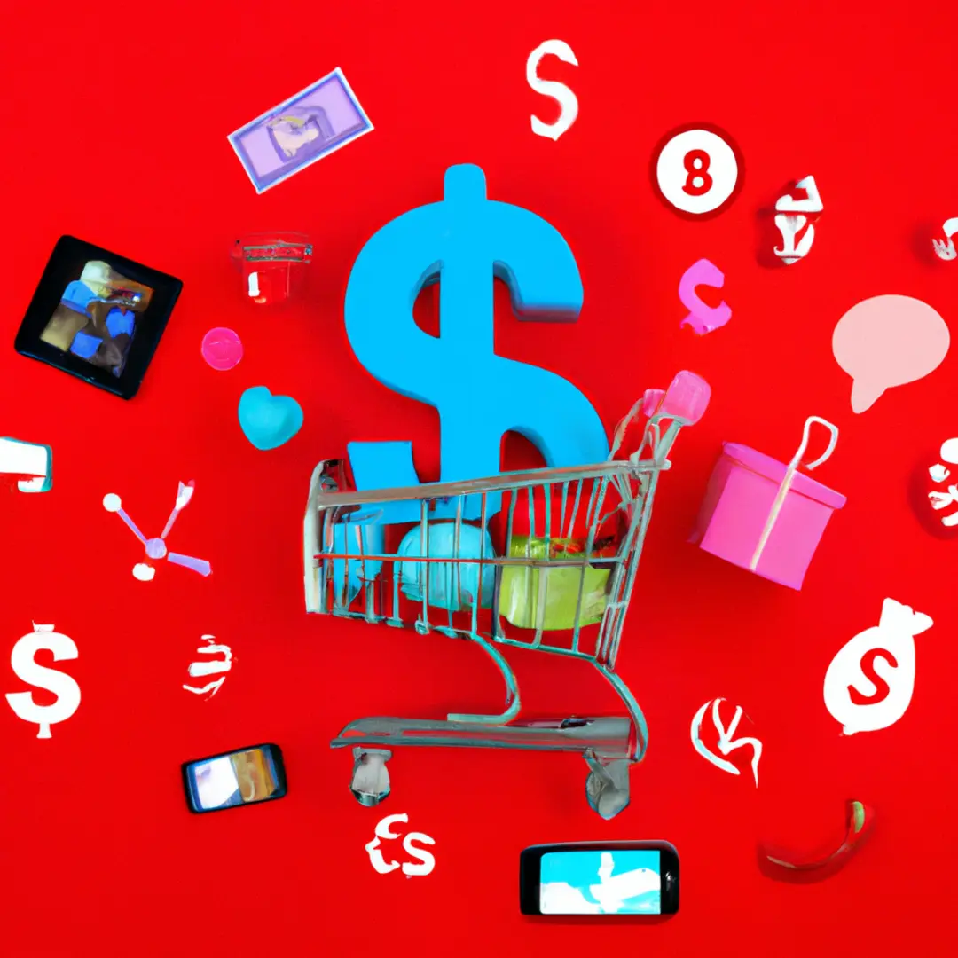 A collage of different revenue model icons, including dollar signs, a shopping cart, a subscription logo, and an ad banner.