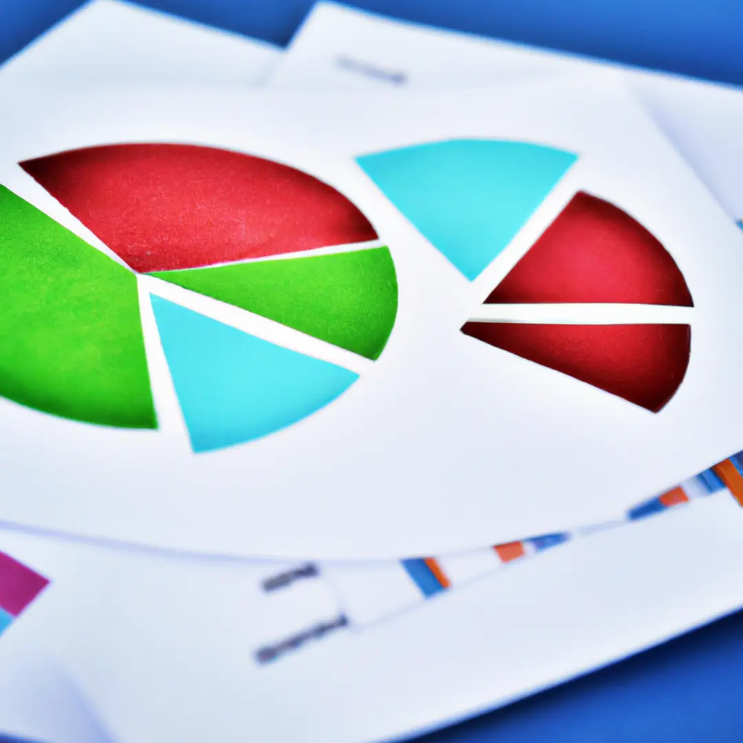 Image of a pie chart and graphs representing economic allocation.