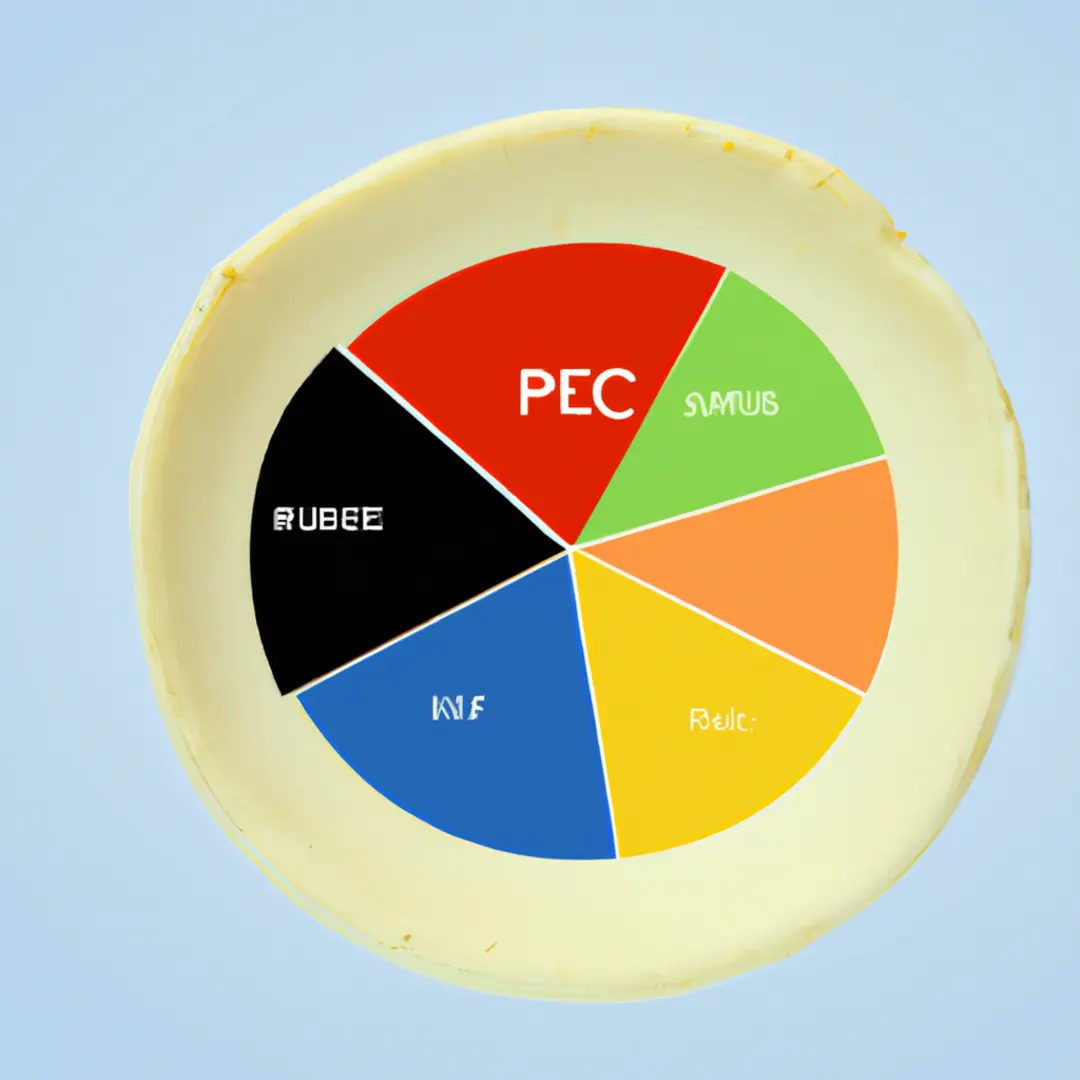 Image of a pie chart representing different sectors of the economy.