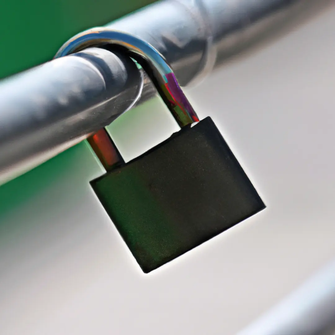 Confidential file locked with padlock symbolizing the protection of business partner information.