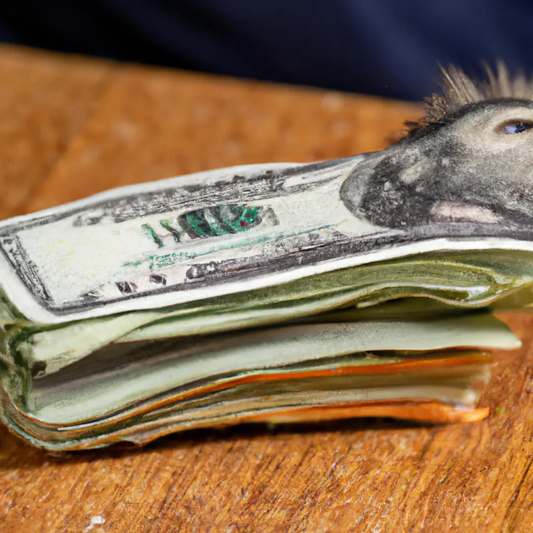 Stack of dollar bills representing the high cost of legal services for startups.