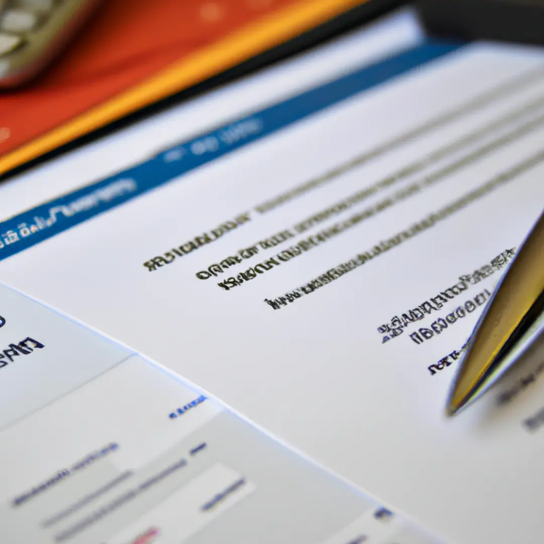 A close-up image of a detailed financial account statement on a desk.