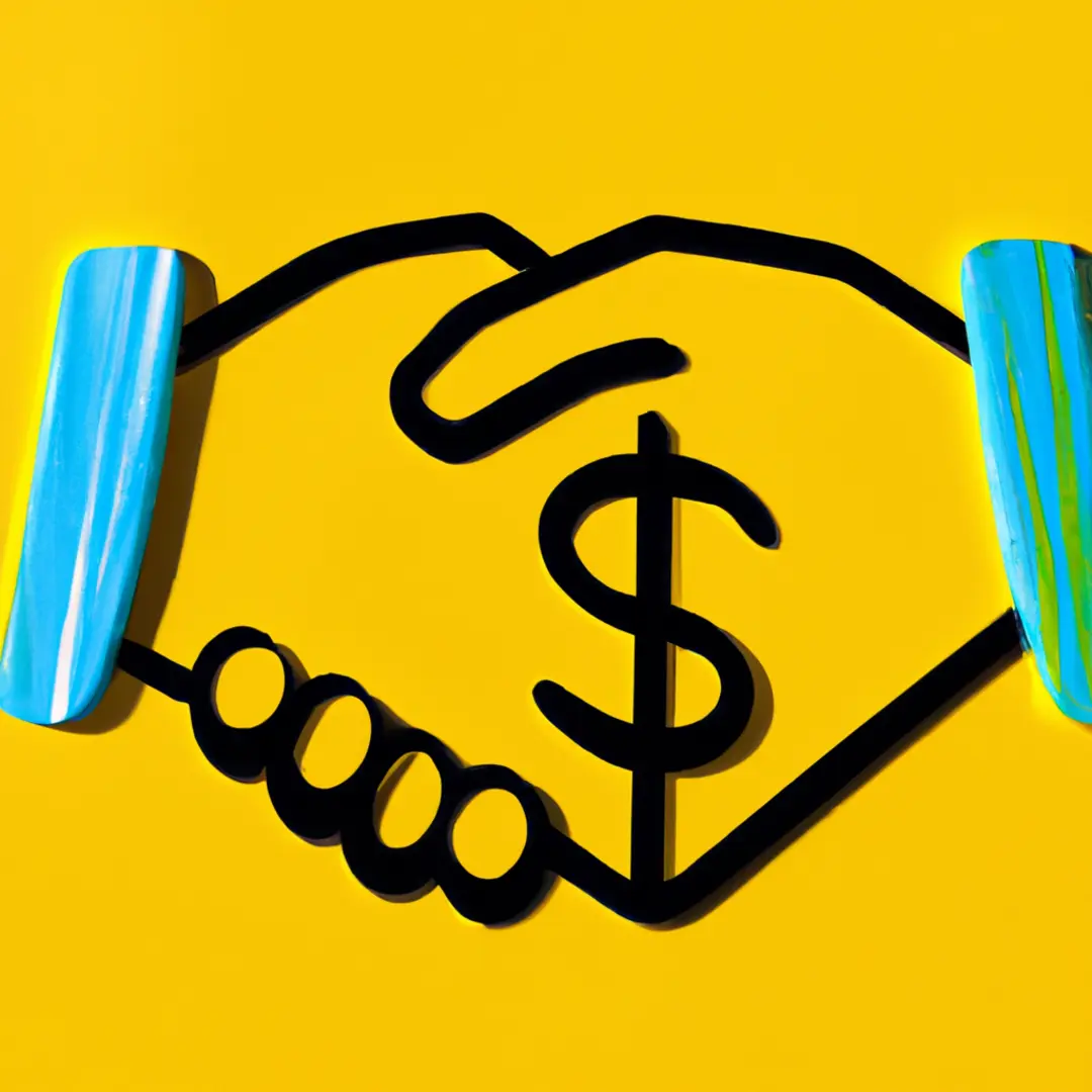 Arrows pointing to a dollar sign and a handshake. Visual representation of cost-effective legal strategies.