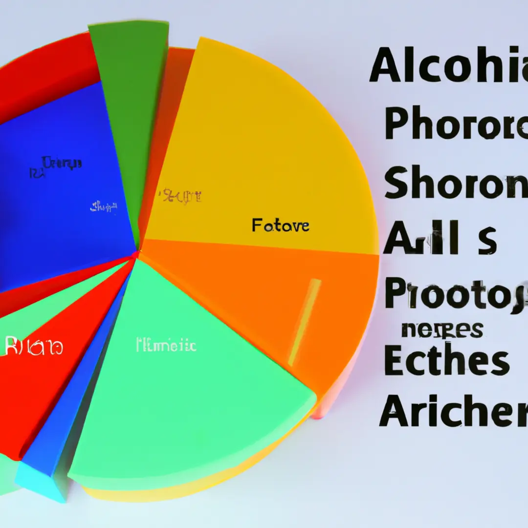 A pie chart displaying different sectors of economics for allocation of resources.