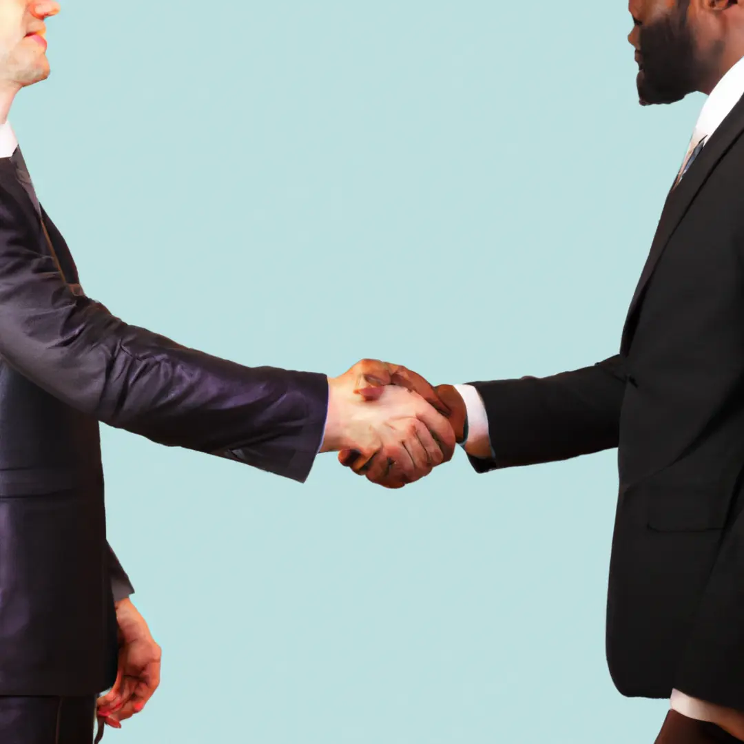 Caption: A handshake between two business partners, symbolizing a sustainable and profitable partnership.