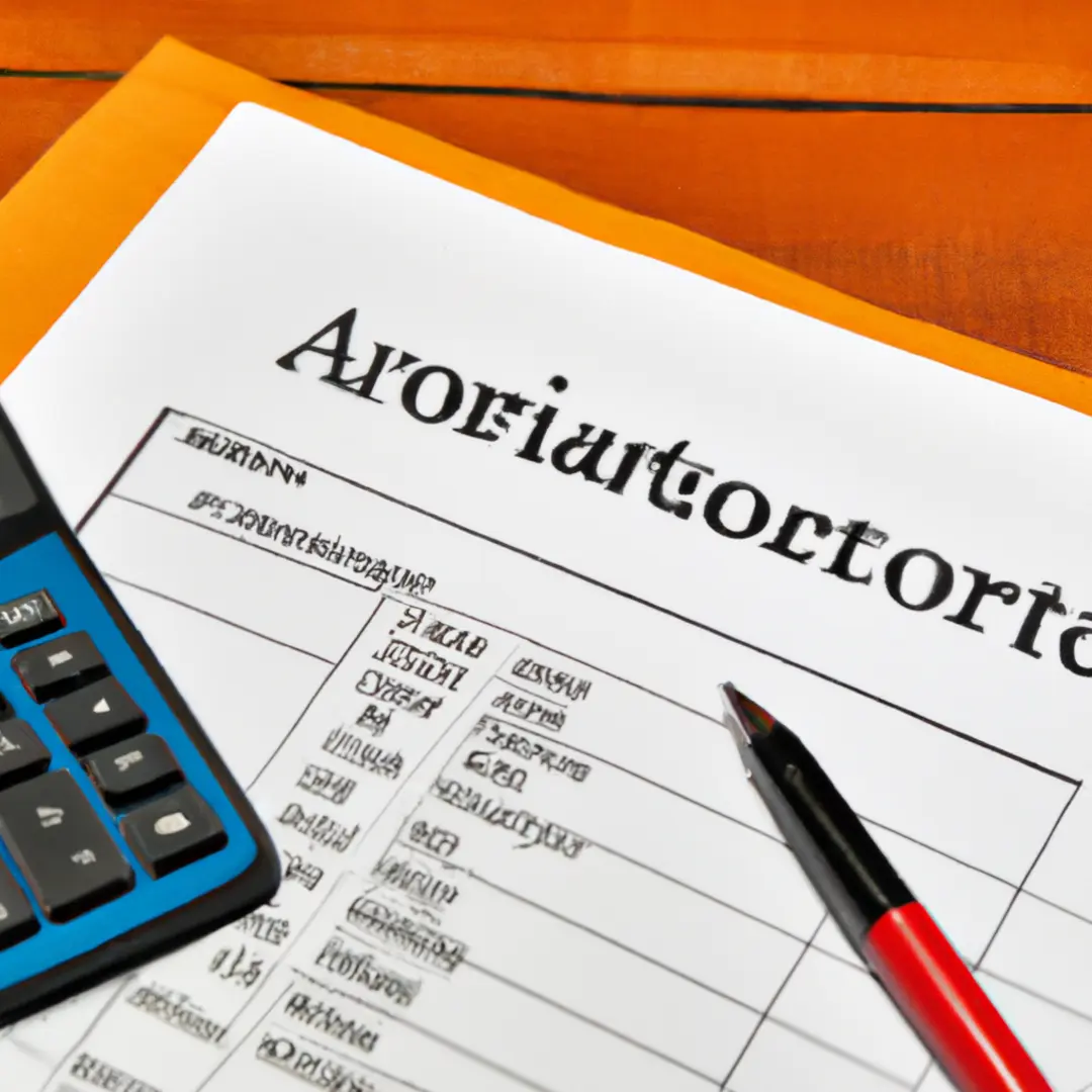 Image of a financial report detailing an amortization expense calculation.