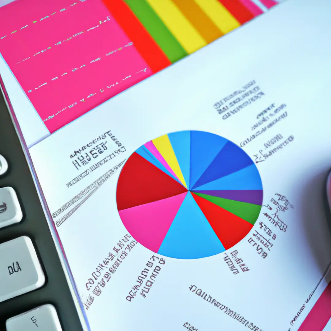 Analytical tools and graphs on a desk