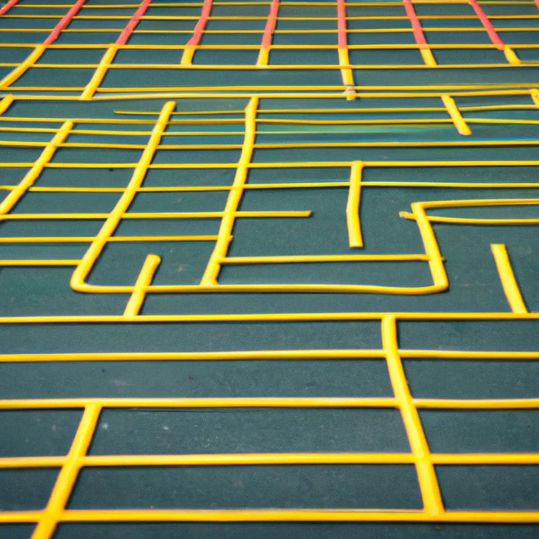 A labyrinth representing the legal licensing challenges startups face. Navigate your way to success.