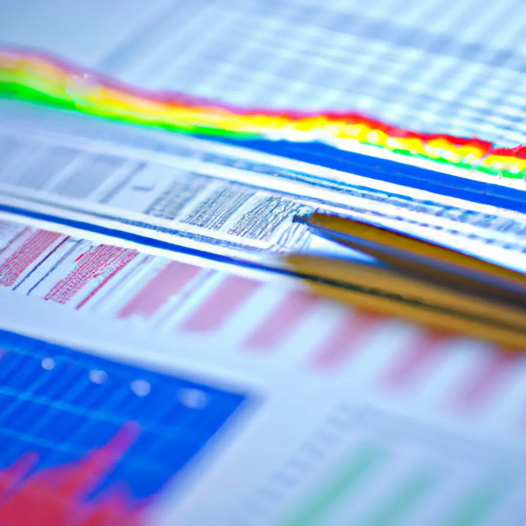 Image of detailed financial spreadsheets and graphs representing audit trails.