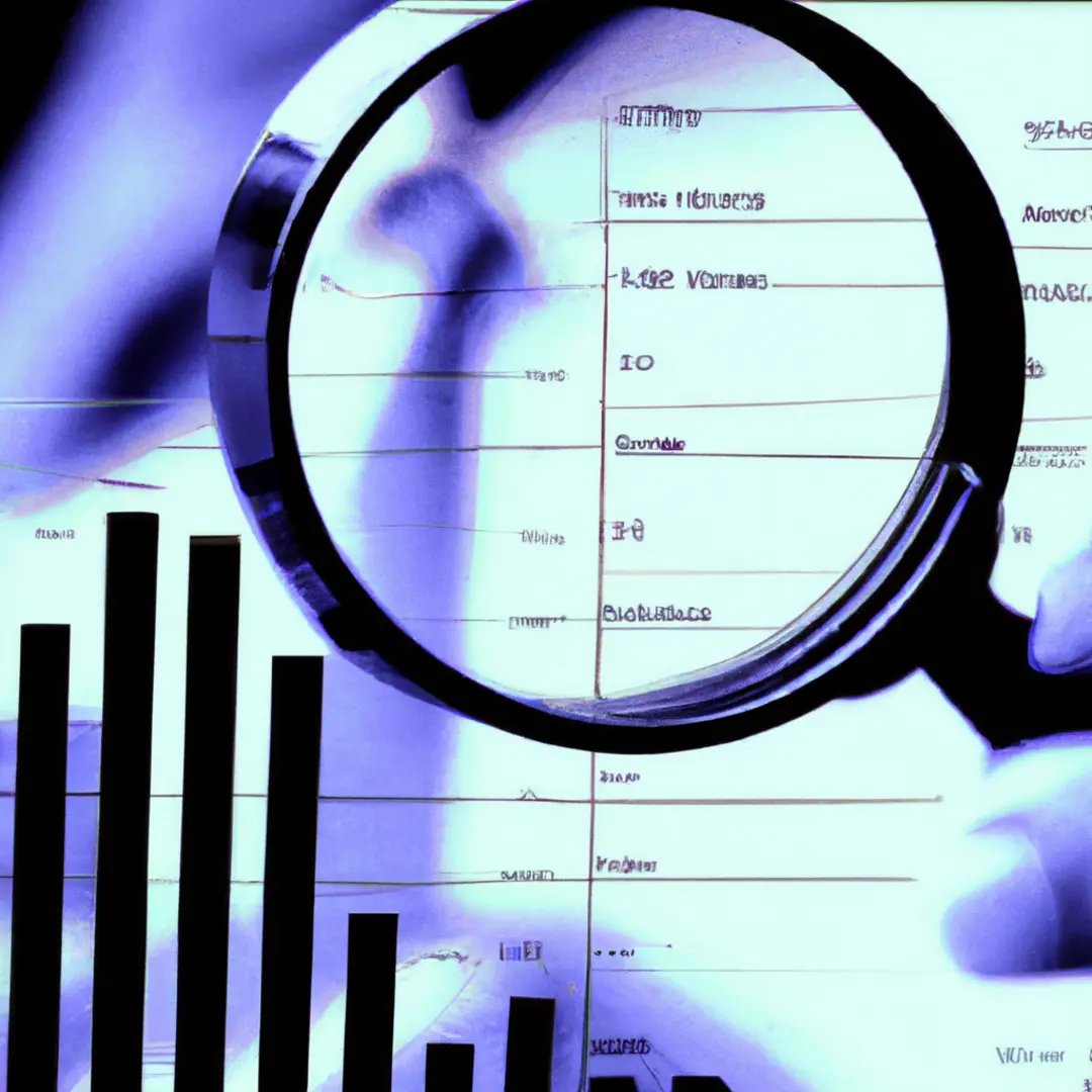 Customer Acquisition Formula: Dollar sign and magnifying glass symbolizing the evaluation of marketing expenses and acquired customers.