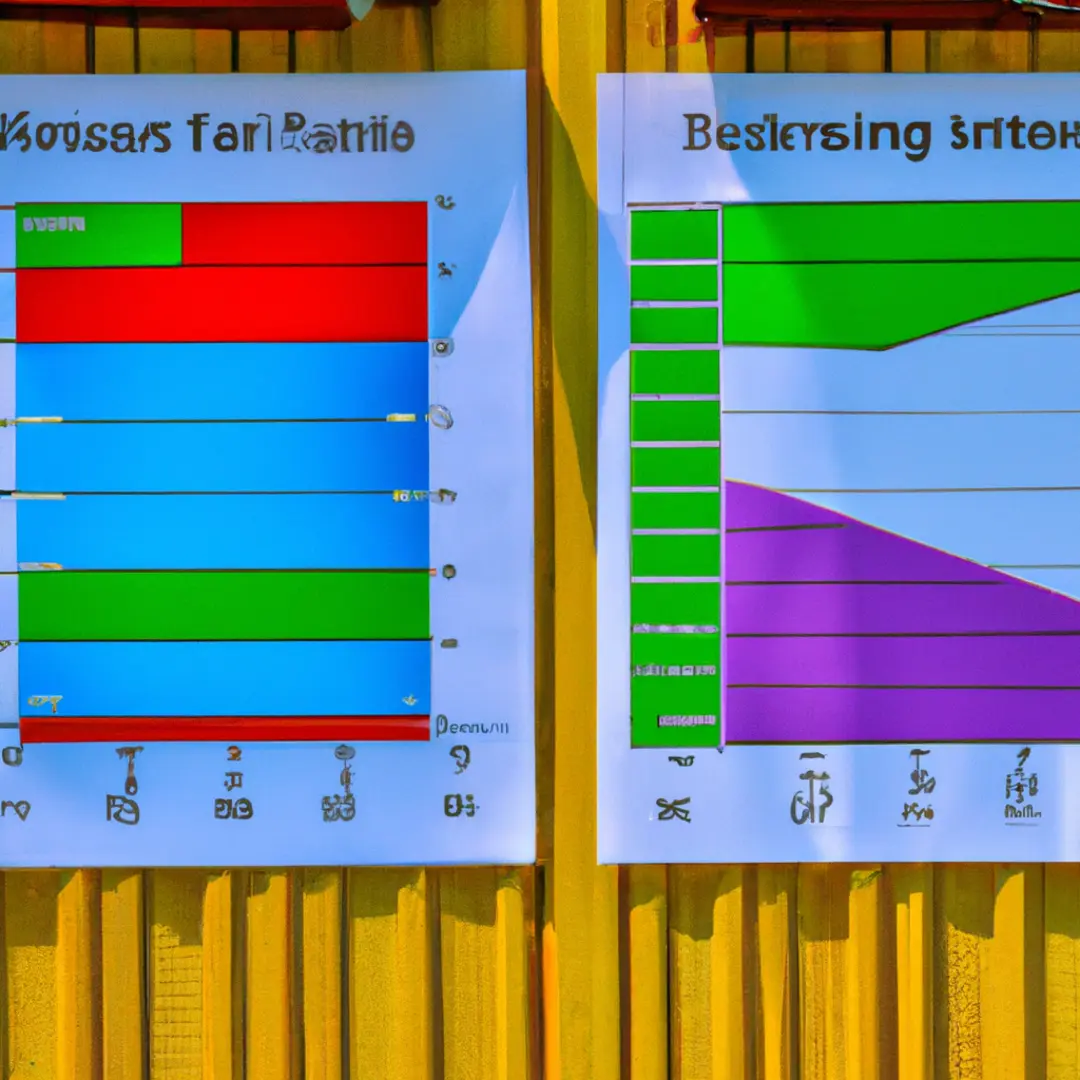 A chart displaying the differences between fixed and variable expenses.