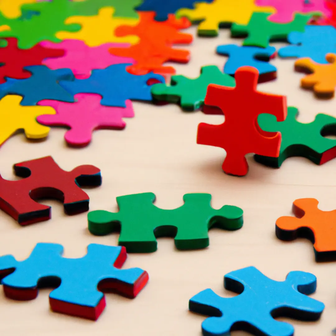 Alternative image alt-text: Colorful puzzle pieces representing the different factors of due diligence process