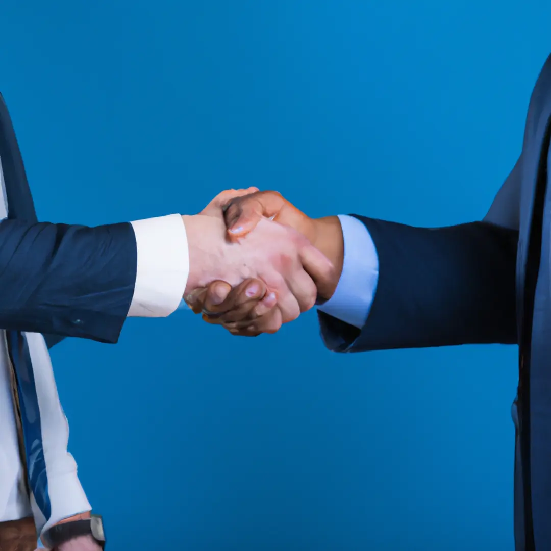 Handshake symbolizing affiliate marketing partnership