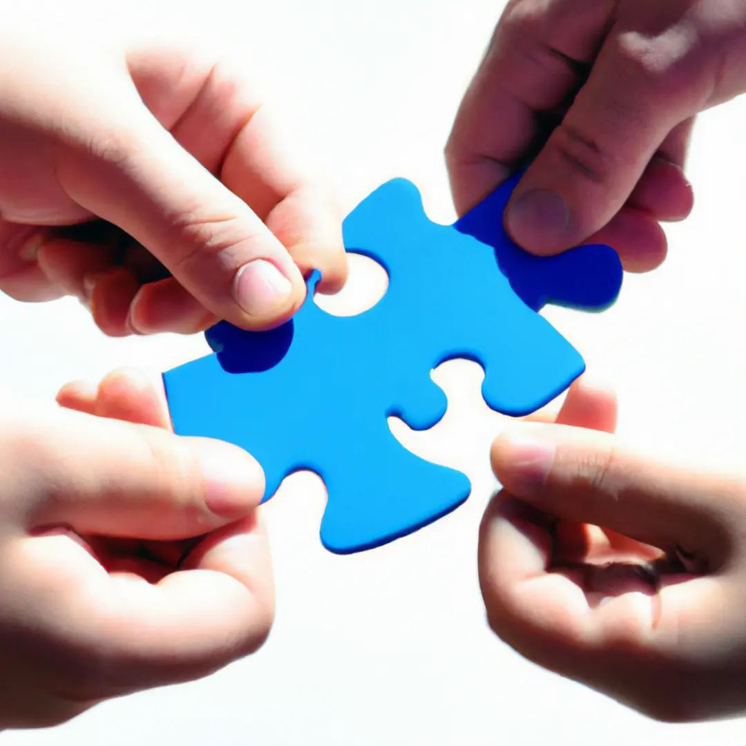 Image: A group of hands holding puzzle pieces, symbolizing the need for careful evaluation when expanding business partnerships.