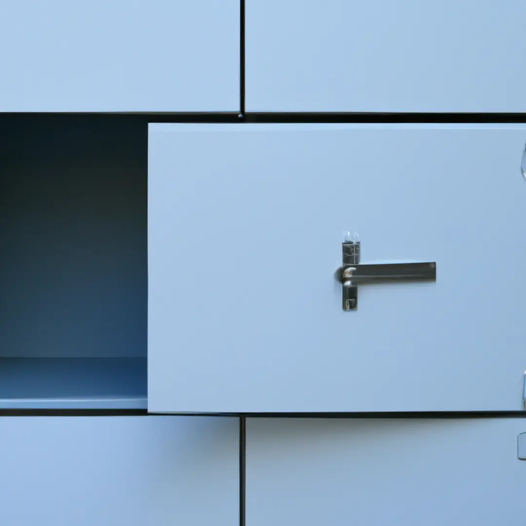 a locked file cabinet, symbolizing the importance of securing confidential information for business partners.