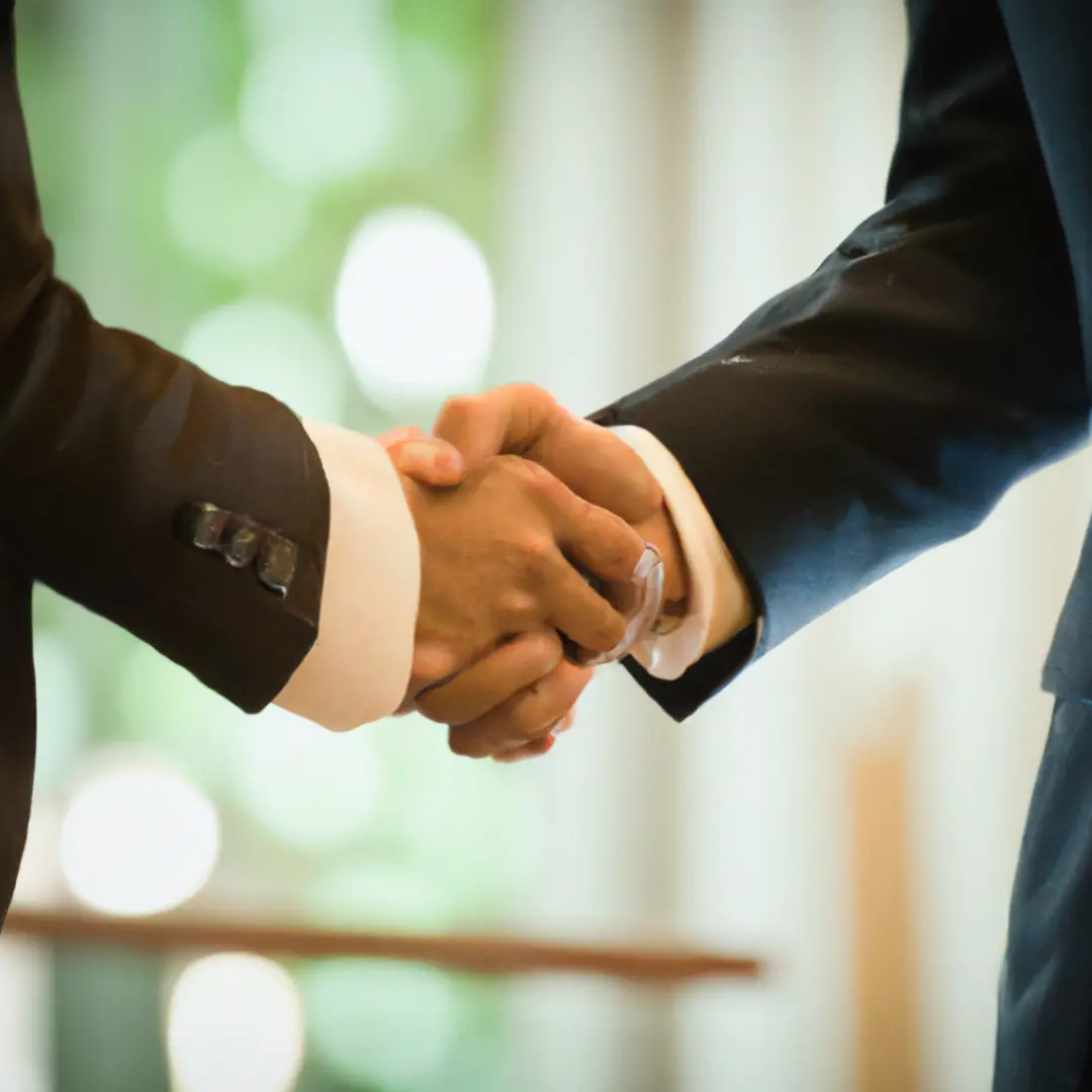 Partners from different cultures shaking hands, representing the importance of resolving cultural clashes in business partnerships.