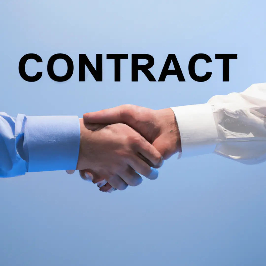 Minimalistic image of a handshake with the words Contract Significance in the background.