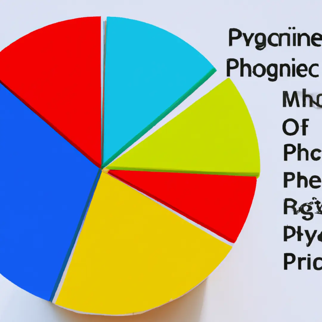 Image of a pie chart showcasing different sectors of economy.