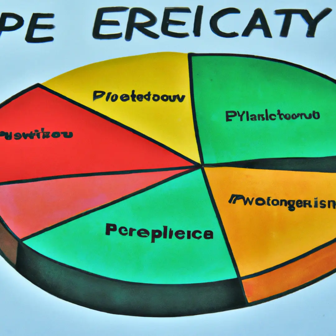 Image depicts a graphic of a pie chart demonstrating various economic sectors.