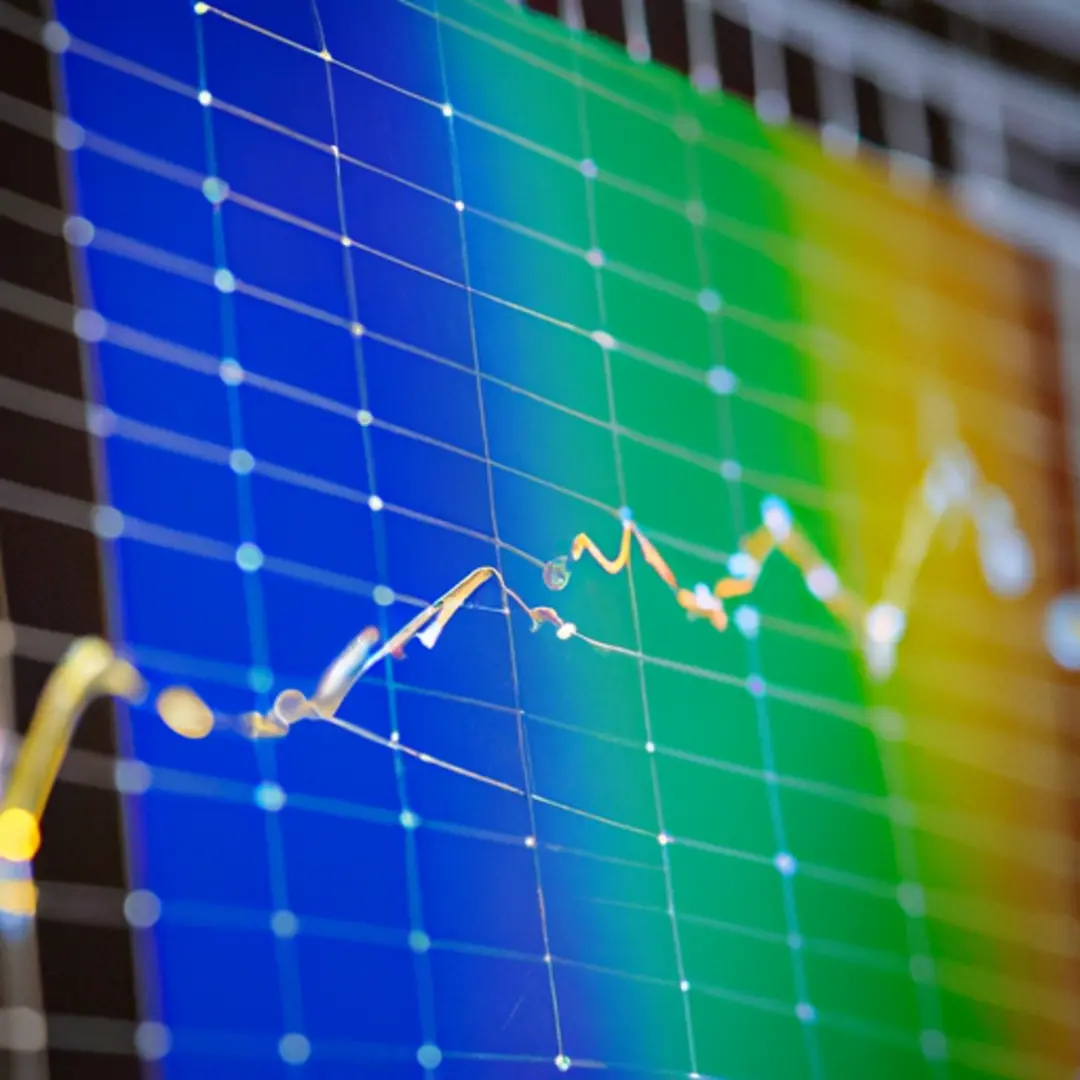 Image of a graph showing the alpha value in a financial investment portfolio.