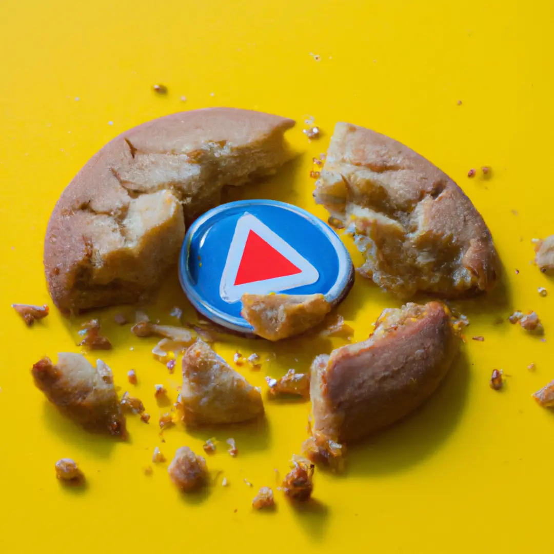 Image of a broken cookie with digital marketing icons emerging from it.