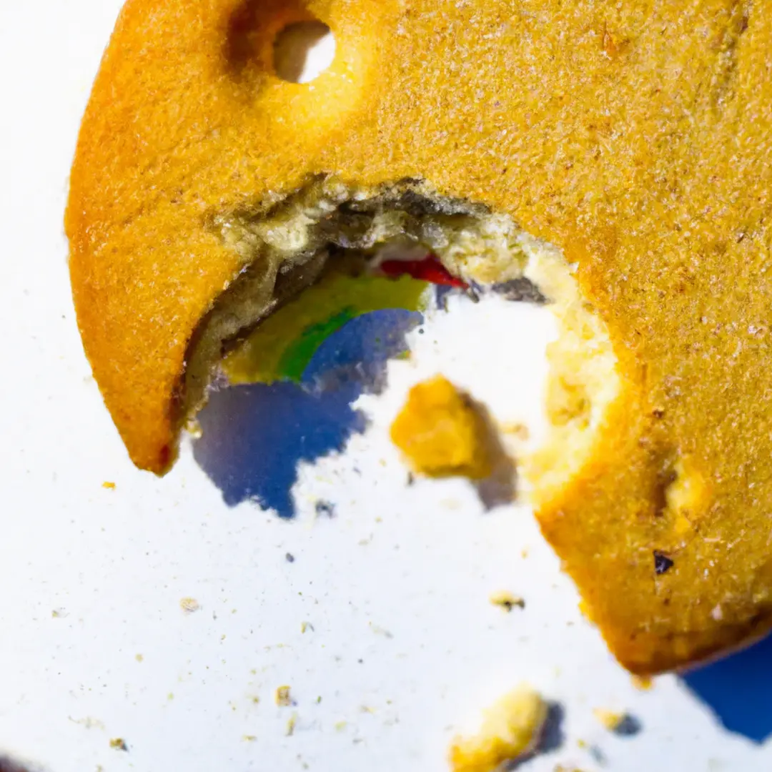 A crumbling cookie with the Google logo on it, symbolizing the end of cookie tracking in chrome.