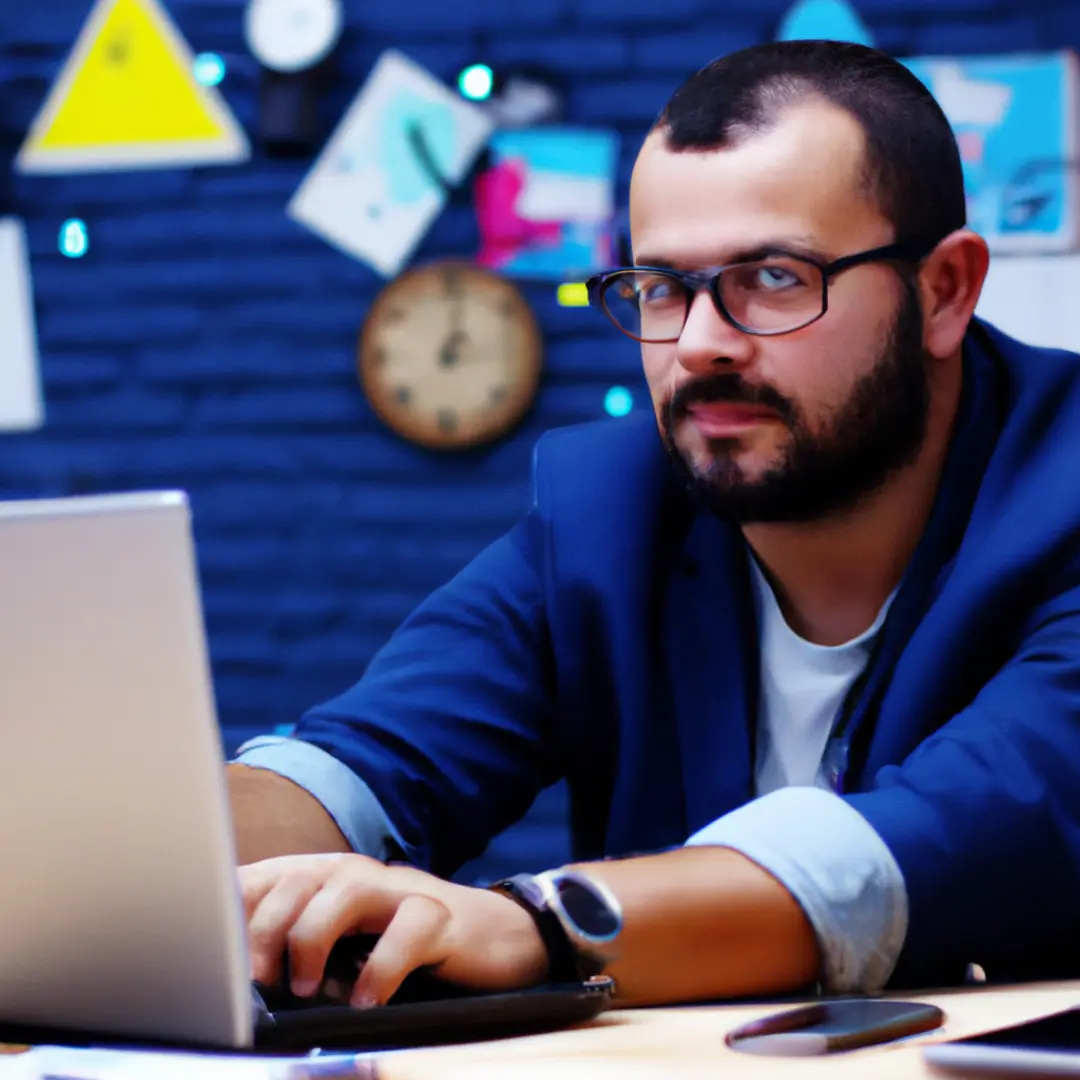 A digital marketer analyzing SEO data on a computer screen in a cookieless browsing environment.