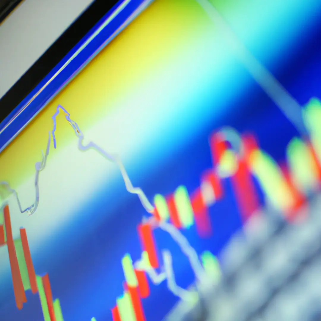 a person analyzing bar graphs and charts on a computer screen, representing inbound marketing metrics.