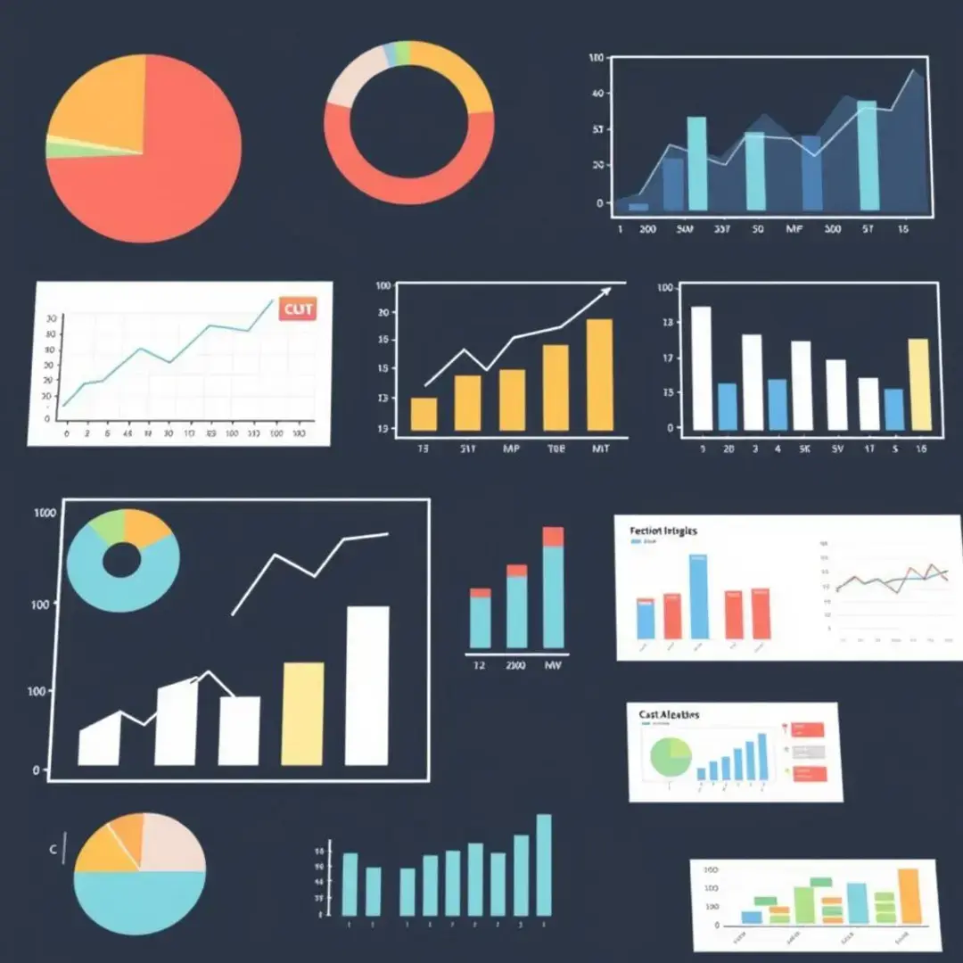 Graphs, charts, and financial models illustrating cost allocation strategies.