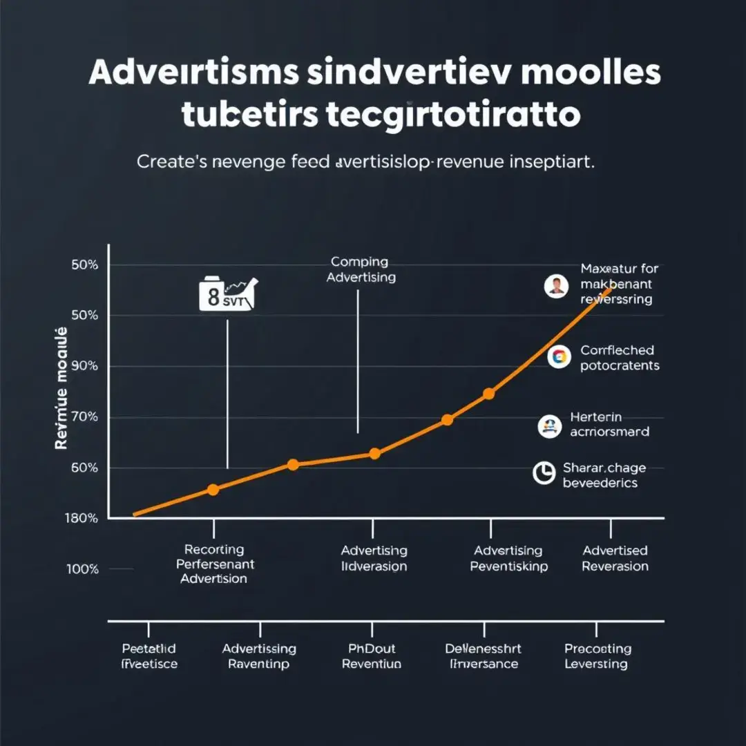 Graph illustrating various advertising revenue models for startups.