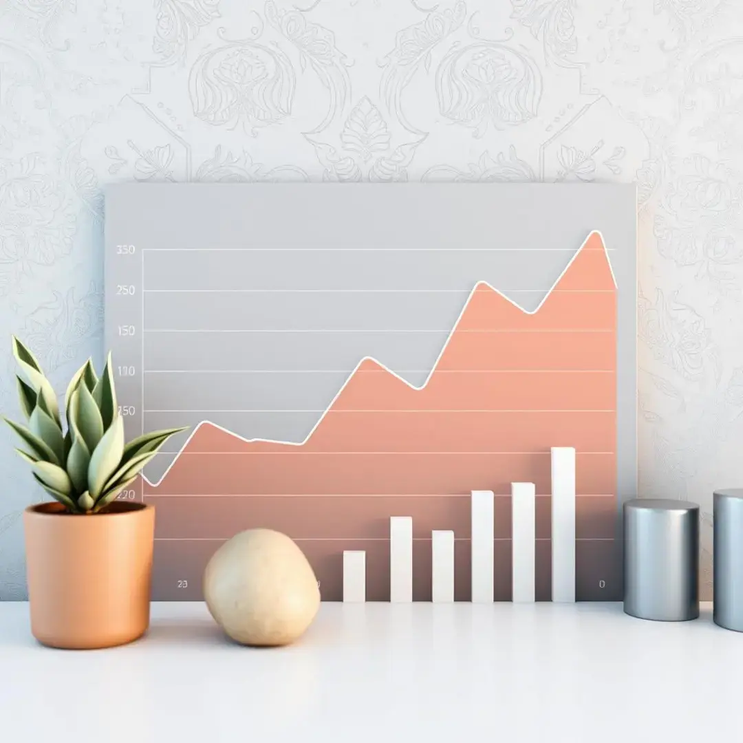 Graph showing interest rates, startup growth, and economic projections.