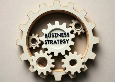 Interconnected gears symbolizing unity in business strategy.