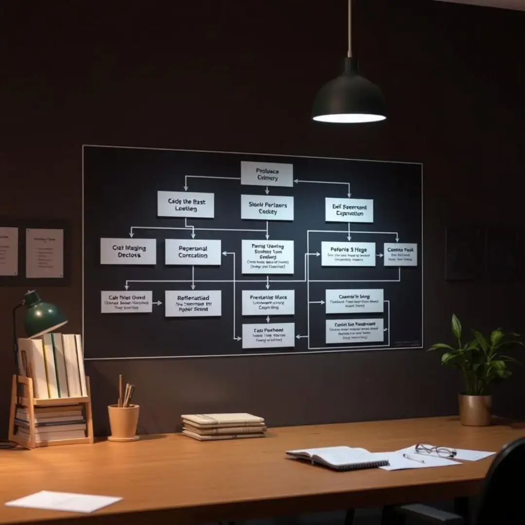 Flowchart illustrating steps in an operations plan.