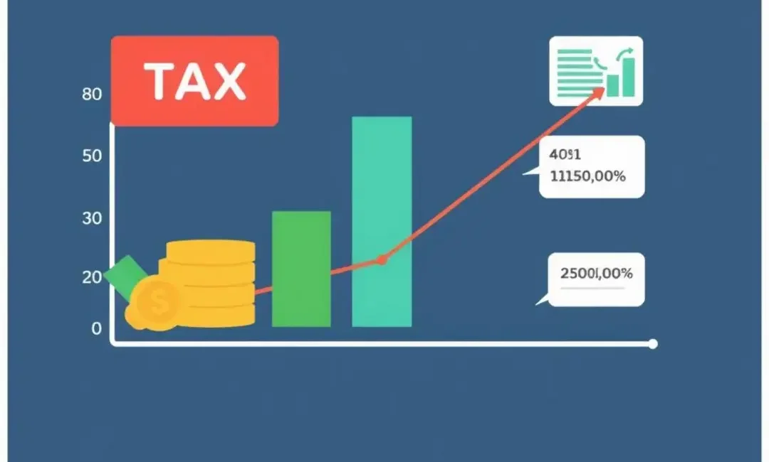 Graph illustrating tax benefits, assets, and depreciation rates.