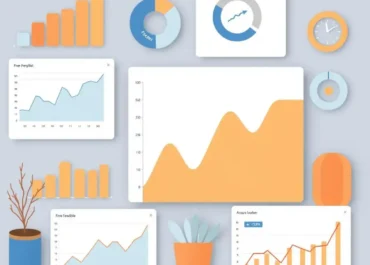 Graphs, charts, and data visualizations showcasing feedback trends.