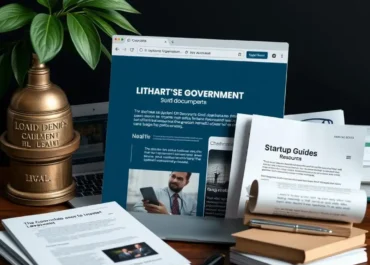 Government websites, legal documents, startup guides, support resources.